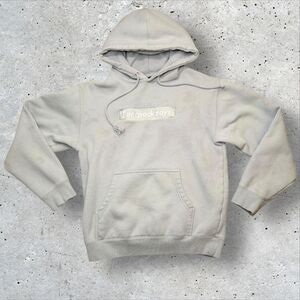 Backpackboyz Box Logo Hoodie Gray Size Small Embroidered Streetwear Pullover